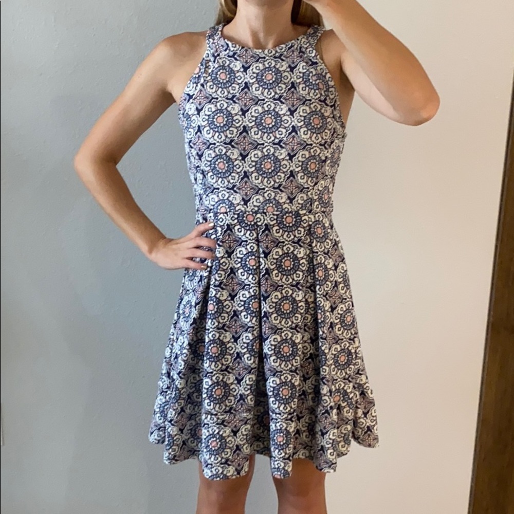 Navy and Pink Xhilaration Dress - Size M